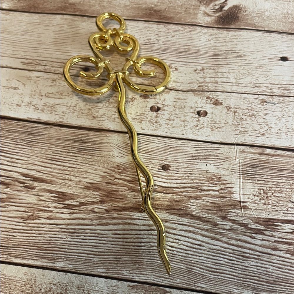 Celine Gold Brooch